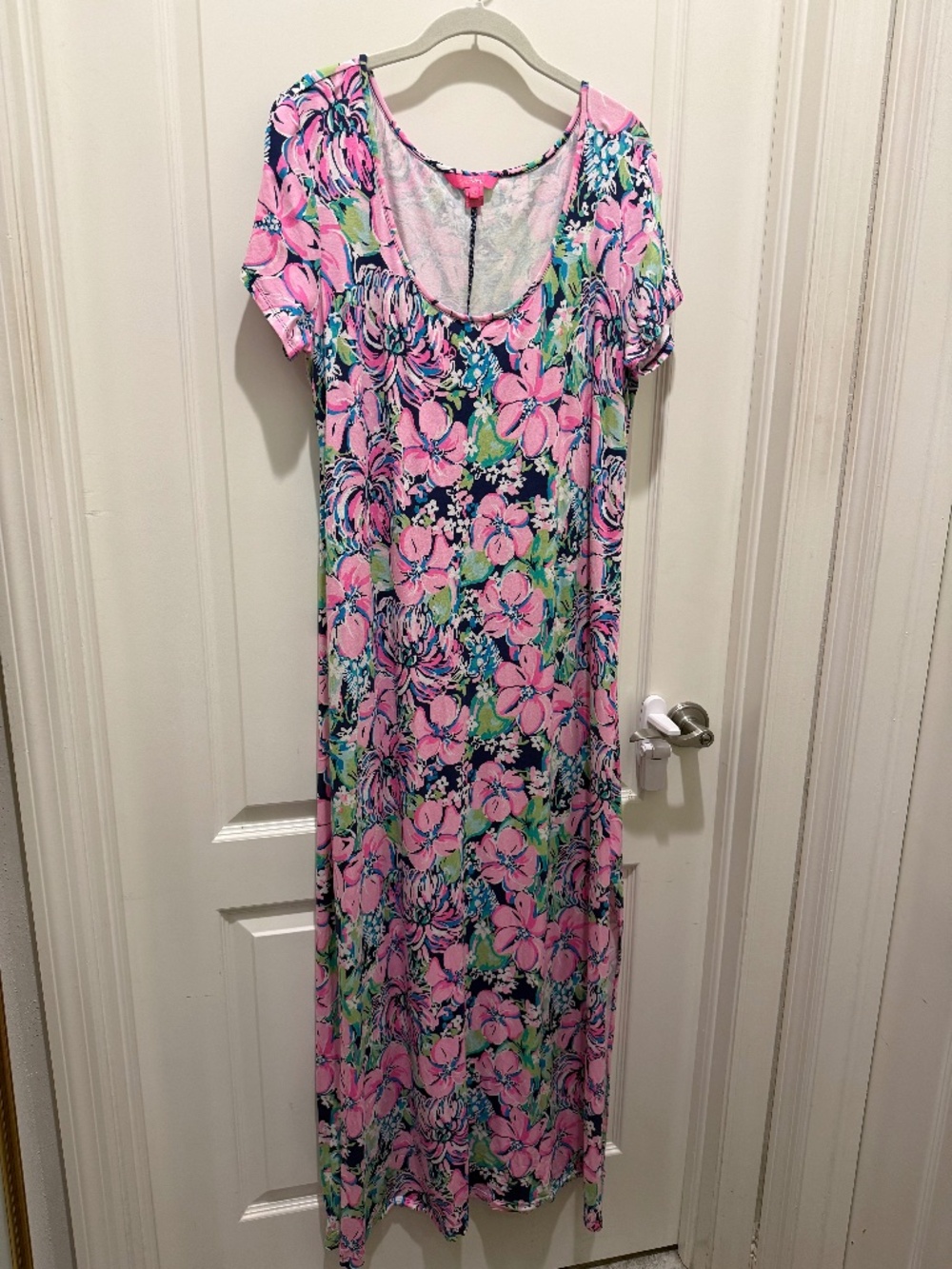 Lilly Pulitzer Short-Sleeved Maxi Dress, XL
